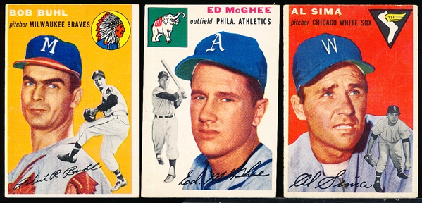 1954 Topps Bb- 7 Diff.