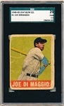 1948-49 Leaf Baseball- #1 Joe DiMaggio, Yankees- SGC 20 (Fair 1.5)
