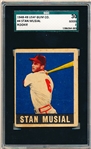 1948-49 Leaf Baseball- #4 Stan Musial, Cardinals- SGC 30 (Good 2)