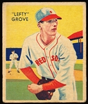 1934-36 Diamond Stars Bb- #1 Lefty Grove, Red Sox- 1934 green back.