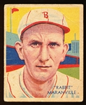 1934-36 Diamond Stars Bb- #3 Rabbit Maranville, Boston Braves-1935 green back