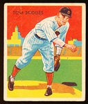 1934-36 Diamond Stars Bb- #5 Tommy Bridges, Detroit- 1936 Blue Back
