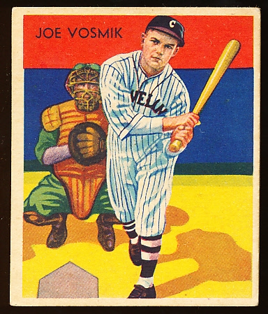 1934-36 Diamond Stars Bb- #8 Joe Vosmik, Cleveland- 1934 Green Back