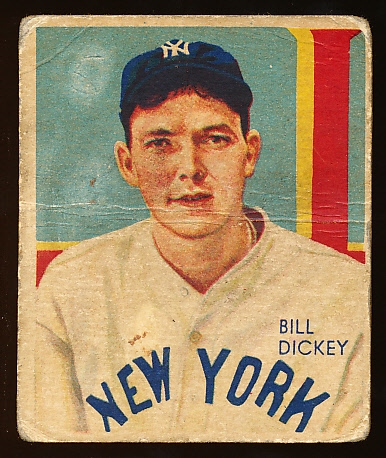 1934-36 Diamond Stars Bb- #11 Bill Dickey, Yankees- 1935 Green Back