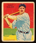1934-36 Diamond Stars Bb- #12 Dixie Walker, Braves- 1935 green back.