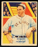 1934-36 Diamond Stars Bb- #44 Rogers Hornsby, St. Louis Browns