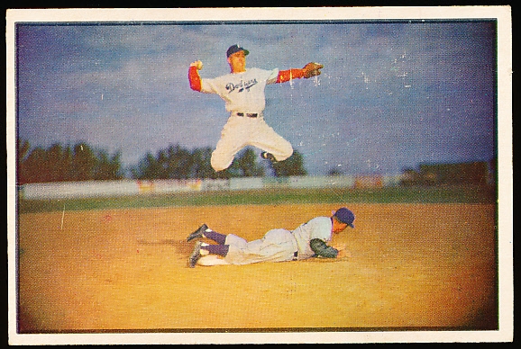 1953 Bowman Bb Color- #33 Pee Wee Reese, Dodgers