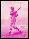 1934-36 Batter Up Bb (R318)- #1 Berger, Braves- Pink Color
