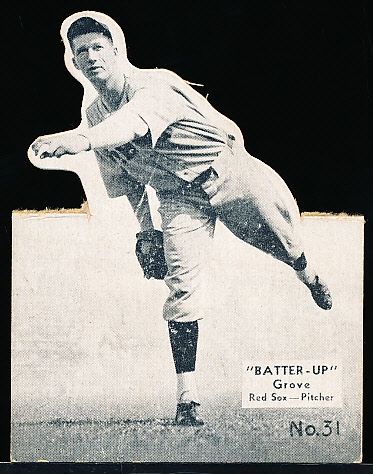 1934-36 Batter Up Bb (R318)- #31 Lefty Grove- Black & White