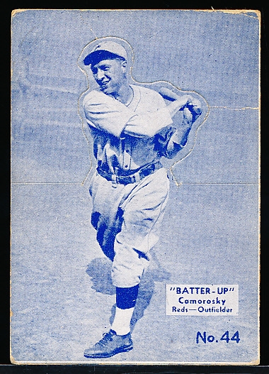 1934-36 Batter Up Bb (R318)- #44 Comorosky, Reds- Blue Color