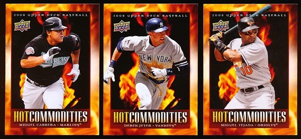 2008 Upper Deck Baseball- “Hot Commodities” Complete Insert Set of 50