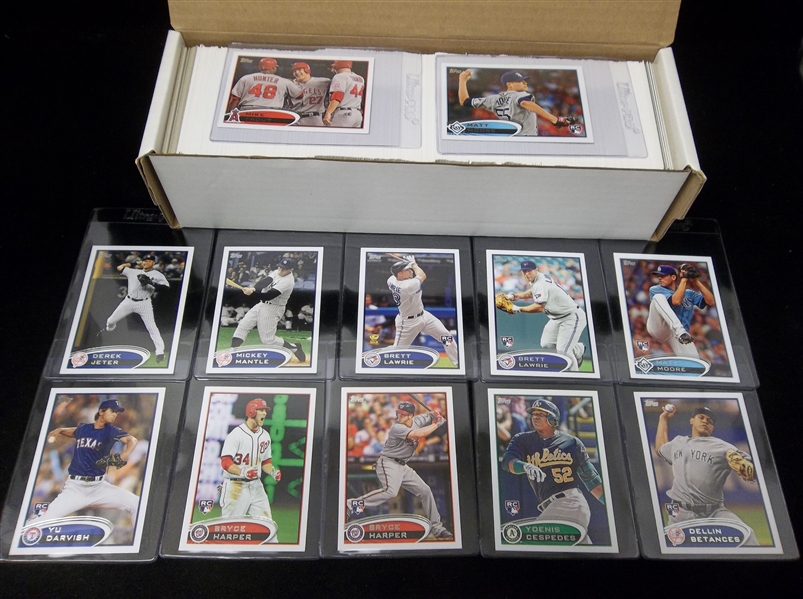2012 Topps Baseball Complete Set of 661 with 3 Diff. Variation Cards! 