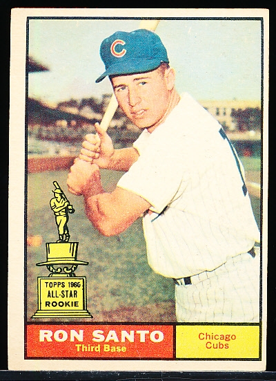 1961 Topps Baseball- #35 Ron Santo RC
