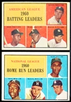 1961 Topps Baseball- 4 Diff. Leaders