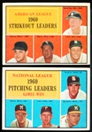 1961 Topps Baseball- 5 Diff. Leaders