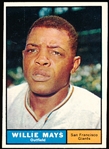 1961 Topps Baseball- #150 Willie Mays, Giants