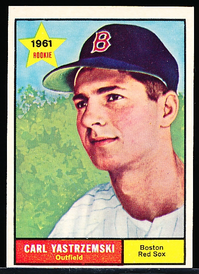 1961 Topps Baseball- #287 Carl Yastrzemski, Red Sox