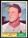 1961 Topps Baseball- #290 Stan Musial, Cards
