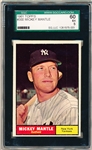 1961 Topps Baseball- #300 Mickey Mantle, Yankees- SGC 60 (Ex 5)