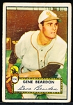 1952 Topps Bb- #229 Gene Beardon, Browns