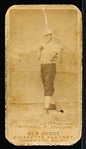 1887-1890 N172 Old Judge Baseball- Twitchell, P. Clevelands- Holding Ball at Chest