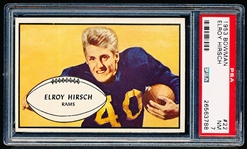 1953 Bowman Football- #22 Elroy Hirsch, Rams- PSA NM 7