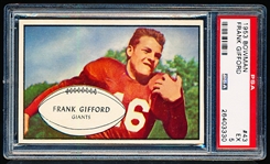 1953 Bowman Football- #43 Frank Gifford, Giants SP!- PSA Ex 5 