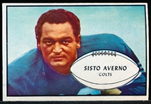1953 Bowman Football- #8 Sisto Averno, Colts