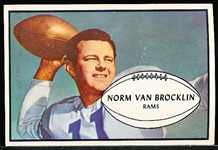 1953 Bowman Football- #11 Norm Van Brocklin, Rams