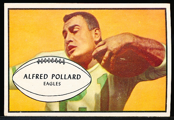 1953 Bowman Football- #14 Alfred Pollard, Eagles
