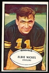 1953 Bowman Football- #18 Elbie Nickel, Steelers