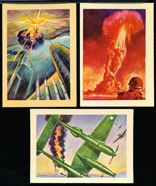 1956 Adventure Military and Space-Related Non-Sports Cards- 14 Diff.