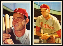 1953 Bowman Bb Color- 2 Diff. Phillies