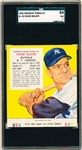 1955 Red Man Tobacco with Tab- AL #22 Hank Bauer, Yankees- SGC 84 (NM 7)