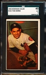 1953 Bowman Baseball Color- #121 Yogi Berra, Yankees- SGC 40 (Vg 3)