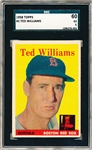 1958 Topps Baseball - #1 Ted Williams, Red Sox- SGC 60 (Ex 5)