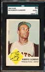 1963 Fleer Baseball- #56 Roberto Clemente, Pirates- SGC 55 (Vg-Ex+ 4.5)