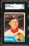 1963 Topps Baseball- #250 Stan Musial, Cardinals- SGC 50 (Vg-Ex 4)