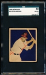1949 Bowman Baseball- #24 Stan Musial, Cardinals- SGC 50 (Vg-Ex 4)