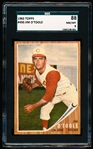 1962 Topps Baseball- #450 Jim O’Toole, Reds- SGC 88 (Nm/Mt 8)