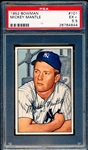 1952 Bowman Baseball- #101 Mickey Mantle, Yankees- PSA Ex+ 5.5 