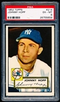 1952 Topps Baseball- #214 Johnny Hopp, Yankees- PSA Ex-Mt 6