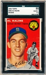1954 Topps Baseball- #201 Al Kaline, Tigers- SGC 55 (Vg-Ex+ 4.5)