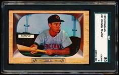 1955 Bowman Baseball- #31 Johnny Temple, Reds- SGC 80 (Ex/NM 6)