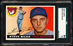 1955 Topps Baseball- #93 Steve Bilko, Cubs- SGC 84 (NM 7)