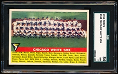 1956 Topps Baseball- #188 Chicago White Sox- SGC 84 (NM 7)