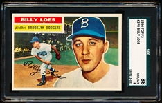 1956 Topps Baseball- #270 Billy Loes, Dodgers- SGC 88 (Nm/Mt 8)
