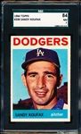 1964 Topps Baseball- #200 Sandy Koufax, Dodgers- SGC 84 (NM 7)