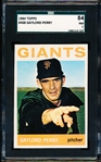1964 Topps Baseball- #468 Gaylord Perry, Giants- SGC 84 (NM 7)