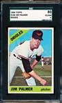 1966 Topps Baseball- #126 Jim Palmer RC- SGC 80 (Ex/NM 6)